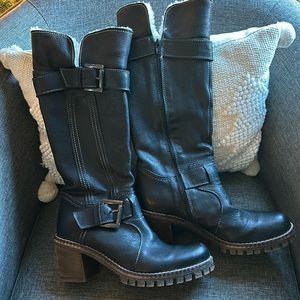 Manas Black Leather boot size 38